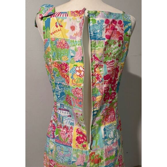 Lilly Pulitzer 4 state mind ricci shift dress states patchwork 6 - Picture 6 of 11